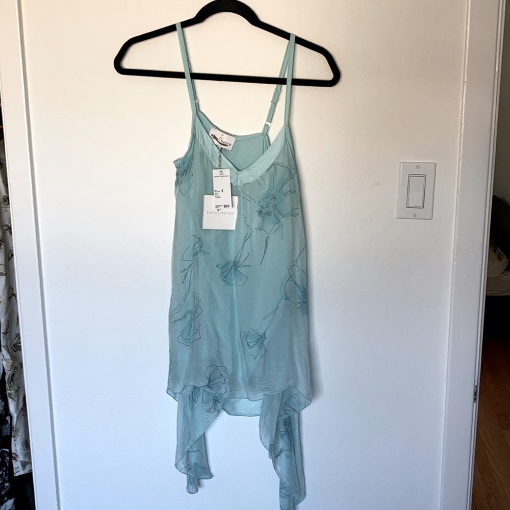 Belle France Silky High Low Top BNWT